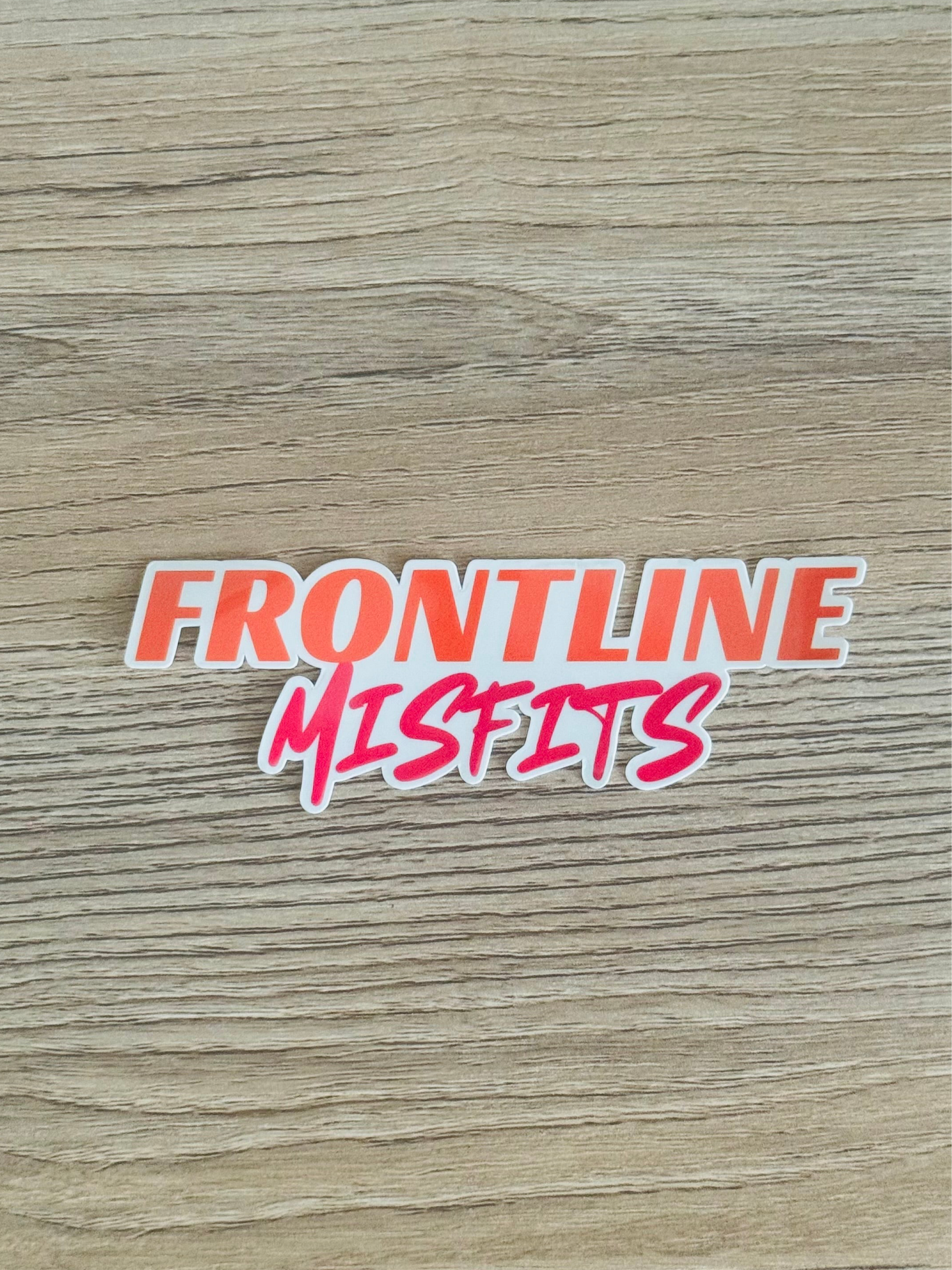 Frontline Misfits Font Sticker