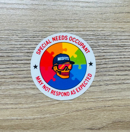 Special Occupant Sticker