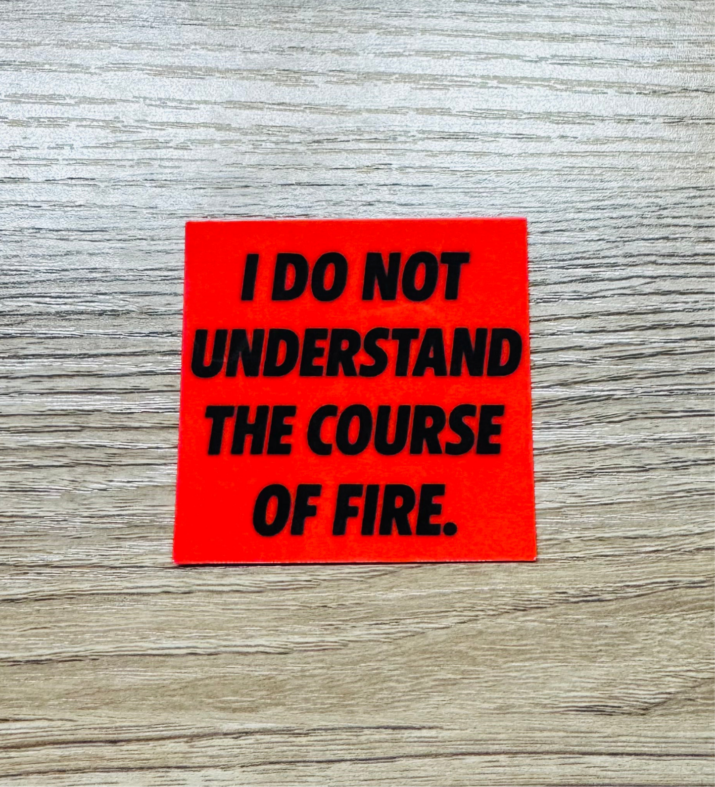 Course of Fire Sticker