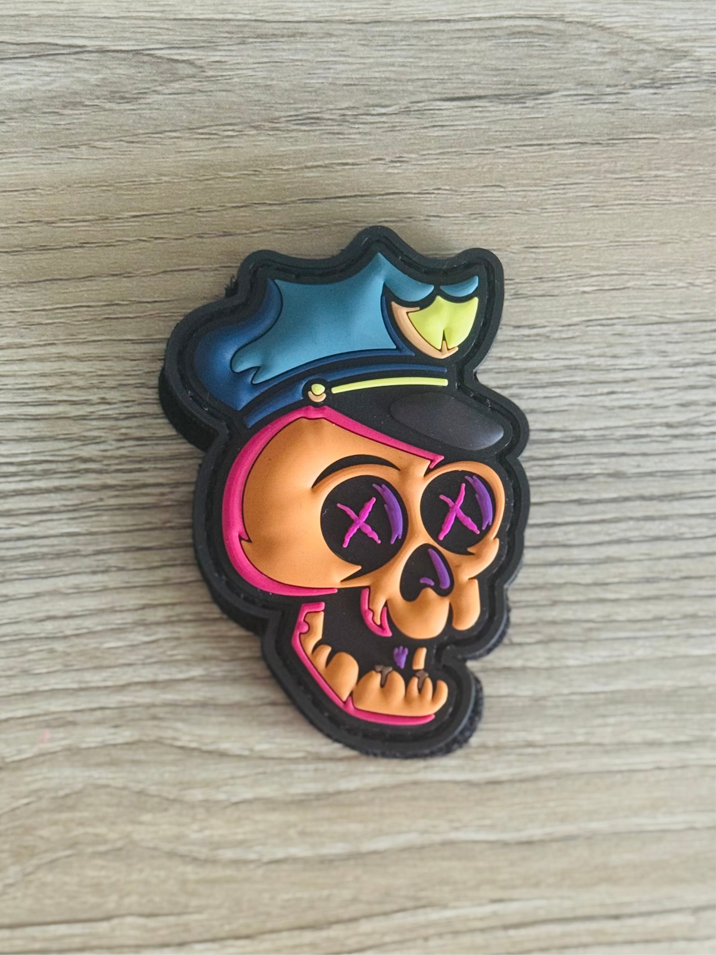 Misfit Skeleton Head PVC Velcro Patch