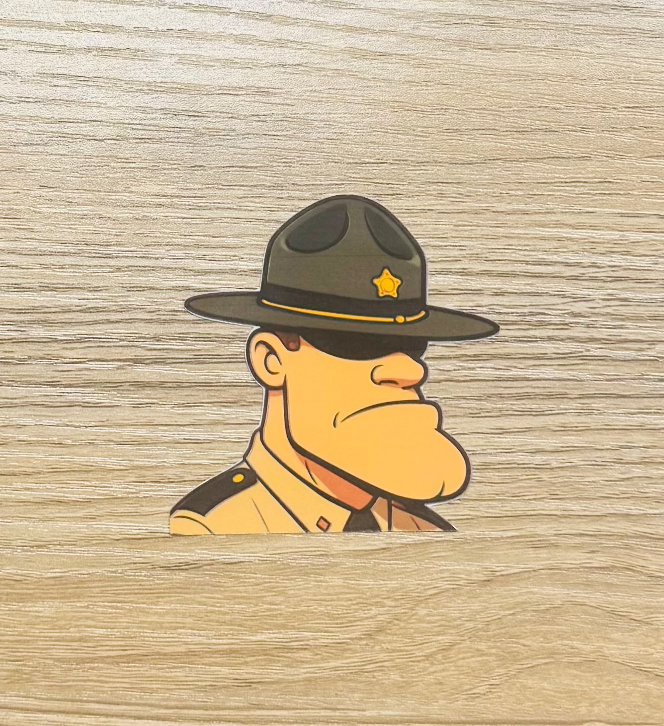 Trooper Cassius – Trooper Cartoon Sticker | Frontline Misfits